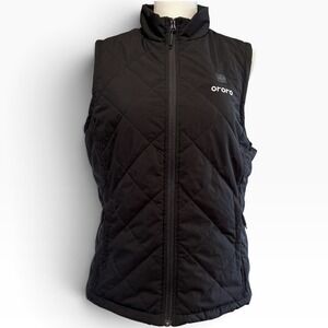 Ororo Womens Heated Vest Black Quilted Full Zip WVQMBT1130702172 Medium